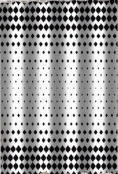  Zuhanyfüggöny - BLACK AND WHITE - Impregnált textil - 180 x 200 cm (77-232591)
