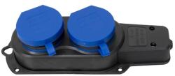 Berger Prelungitor Cauciucat Exterior, 2 Lacasuri, fara Cablu, 16A, IP44 (ZLN-ZTS8418)
