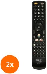 Well Set 2 x Telecomanda Universala Programabila prin IR Snug, Well (TIV-2xRC-PROG-SNUG-WL)