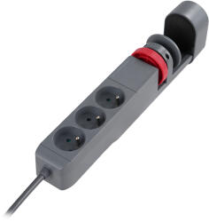  Asztali elosztó 3-féle 2P+Z, 1, 5M H05VV-F 3x1, 5mm? , 2xUSB+1 C típusú (P5/G/1-5M)