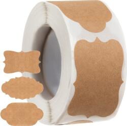 Ruhhy Öntapadós Barna Címkék 300 db (00020615) (00020615)