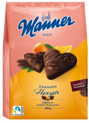 Manner szív alakú narancsos ostya (300 g)