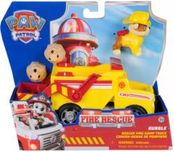 Spin Master Set de joacă Spin Master Paw Patrol Fire Rescue - Camionul lui Rubble (97236) Figurina