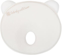 KikkaBoo Бебешка мемори ергономична възглавница Kikkaboo - Bear Airknit, White (31106010126)