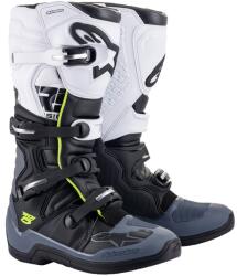 Alpinestars TECH 5 motoros csizma szürke-fehér-fluo sárga