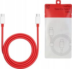 OnePlus Adatkábel Type-C - Type-C, Törésgátló, Piros (5461100529) (5461100529)
