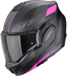 Scorpion Cască de motocicletă Scorpion EXO-TECH EVO Socius, flip-up, negru mat-roz (SCRP118-526-179)