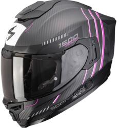 Scorpion Cască integrală Scorpion EXO-1500 Carbon Air Zity, neagră mată și roz (SCRP115-518-179)