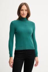 Benetton gyapjú pulóver szürke, garbónyakú, 1002D2348 - türkiz M