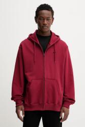 Vans pamut melegítőfelső bordó, sima, kapucnis, VN000P5ABRD1 - burgundia S