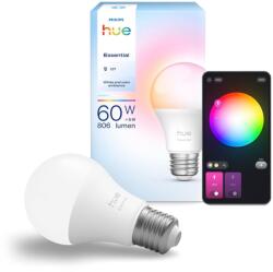 Philips Hue 8720169392182 LED intelligens izzó Essential | 8W E27 LED | 806lm | 2200-6500+RGBK | fényerőszabályzó | rgb - színes | intelligens | HUE