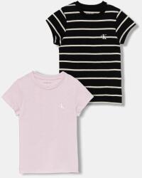 Calvin Klein gyerek pamut póló 2 db - fekete 164 - answear - 15 990 Ft