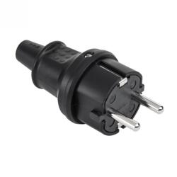  Stecher Schuko cauciucat 16A/250V IP44, URZ3175 (URZ3175)