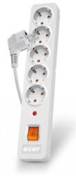  Prelungitor cu protectie 5 prize 1.5m Alb, Acar X5 (PPACARX5-2)
