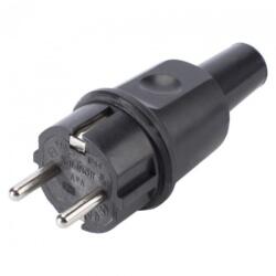  Stecher de alimentare Schuko tata 16A max. 2, 5 mm, SCHU-MC230/16-SW (SCHU-MC230/16-SW)