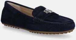 Lauren Ralph Lauren velúr mokaszin Barnsbury sötétkék, lapos talpú, 802821629029 - sötétkék Női 40