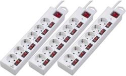 Renkforce RF-3187664 Túlfeszültség ellen védő elosztó Fehér 3 db