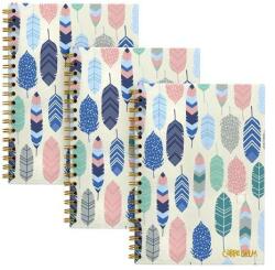 Pukka Pad Spirálfüzet, B5, vonalas, 80 lap, FSC, PUKKA PAD "Carpe Diem", toll minta (PUP9379) - tintasziget