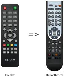 Utángyártott Alcor HDT-4400 beltéri egységhez távirányító, programozott (HDT-4400)