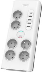 Philips Prelungitor Surge Protector 6 Prize 2m 5 X Usb Philips (ph-spn7060wa)