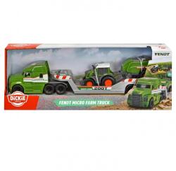 Simba Toys Camion mic de transport cu tractor Fendt și presă de balotat - Dickie Toys (203735006)