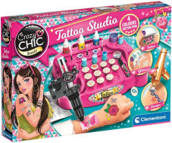 Clementoni Crazy Chic: Set studio de tatuaje colorat - Clementoni (18261)