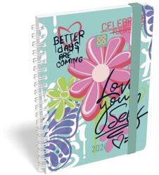 Lizzy Card Határidőnapló 2026 heti B/6 LIZZY spirálozott gumis Love wins (21581)