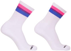 Barcode Berlin Fehér fél zokni - Biszex zászló kedvelőknek