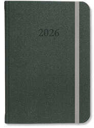 PD Calendar Határidőnapló Period Velour A/5 napi gumis sötétzöld 2026 (PAP4114-1937)