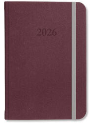 PD Calendar Határidőnapló Period Velour B/5 heti gumis lila 2026 (PAP4114-1980)