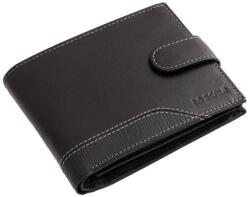 La Scala fekete patentos férfi bőr pénztárca slg1021/t