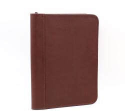 Ága hengl barna cipzáras belűl zsebes bőr mappa ma1003