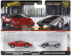 Mattel Car Culture Lamborghini Countach LP5000 QV / Lancia Stratos Zero JBL02 (JBL02)