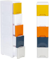 ModernHOME görgős polc 5 kihúzható fiókkal