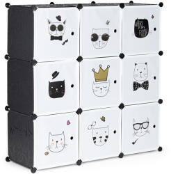 ModernHOME Gyerek moduláris szekrény polcokkal, 9 polcos gyerek