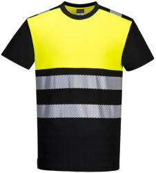 Portwest PW311 PW3 Hi-Vis Class 1 póló (PW311BKYS)