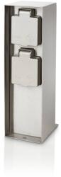 Philips Lighting Romania Priza pentru exterior Philips myGarden Rock, impamantare laterala, IP44, Inox (171084716)