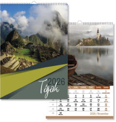 PD Falinaptár 21x30 cm Tájak 2026 (P41110209)