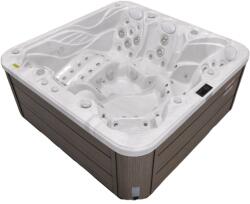 Visoli Jacuzi de exterior SPA Visoli® 6A21 Suprateran, Argintiu, Fatada PVC Gri, Capacitate: 6 persoane (VS-00213)