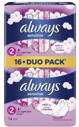 Always Egészségügyi betét ALWAYS Sensitive ultra super+ 16 darabos