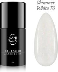 Naní gél lakk Amazing Line 5 ml - Shimmer White