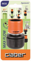 Claber Gyorscsatlakozó CLABER 9650 1'' 25 mm-es tömlőhöz max-flow (96500000)