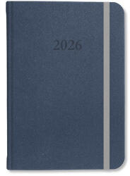 PD Calendar Határidőnapló Period Velour B/6 heti gumis kék 2026