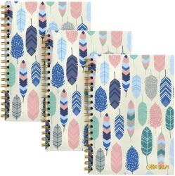 Pukka Pad Spirálfüzet, B5, vonalas, 80 lap, FSC, PUKKA PAD "Carpe Diem", toll minta (PUP9379) - pritone