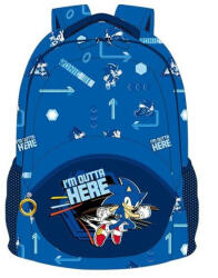 Kids Licensing Sonic, a sündisznó Outta Here iskolatáska, táska 42 cm (EWA00008SN)
