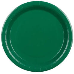 Partydeco Papírtányér 23cm 6db sötétzöld (LUFI702601)