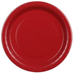 Partydeco Papírtányér 23cm 6db SötétPiros (LUFI723421)