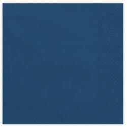 PartyDeco Szalvéta 33x33cm egyszínű 20db, Sötétkék (LUFI446465)
