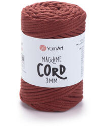  MACRAME CORD zsinór fonal, 3mm - Rozsda - 785