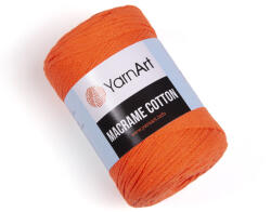  MACRAME COTTON zsinór fonal, 2, 5mm - Élénk narancs - 800